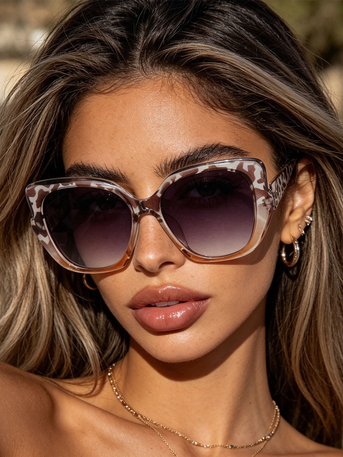 Streetwear Brand With Eye - 1Pc Lunettes de soleil tendance pour