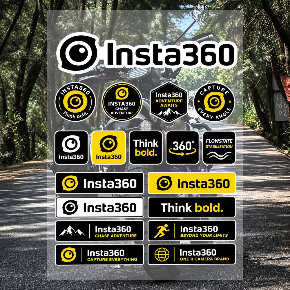Streetwear Brand Accessories - A-I-Insta-A 3-360 Ensemble d'autocollants de marque