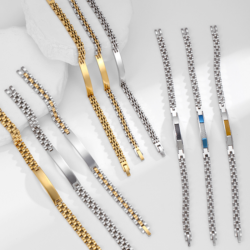 Streetwear Brand Accessories - Loe | Bracelet cubain en acier