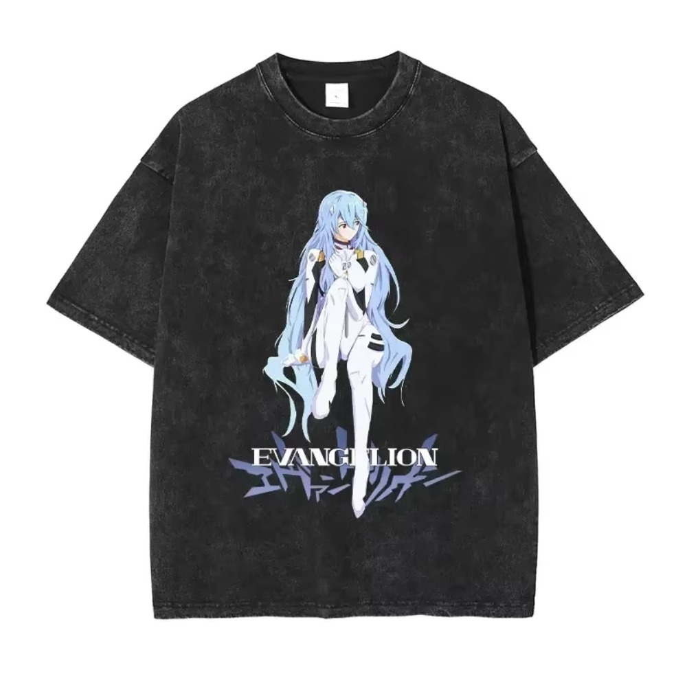 Streetwear Clothing Brand - Surdimensionné hommes t-shirts vêtements EVA Anime