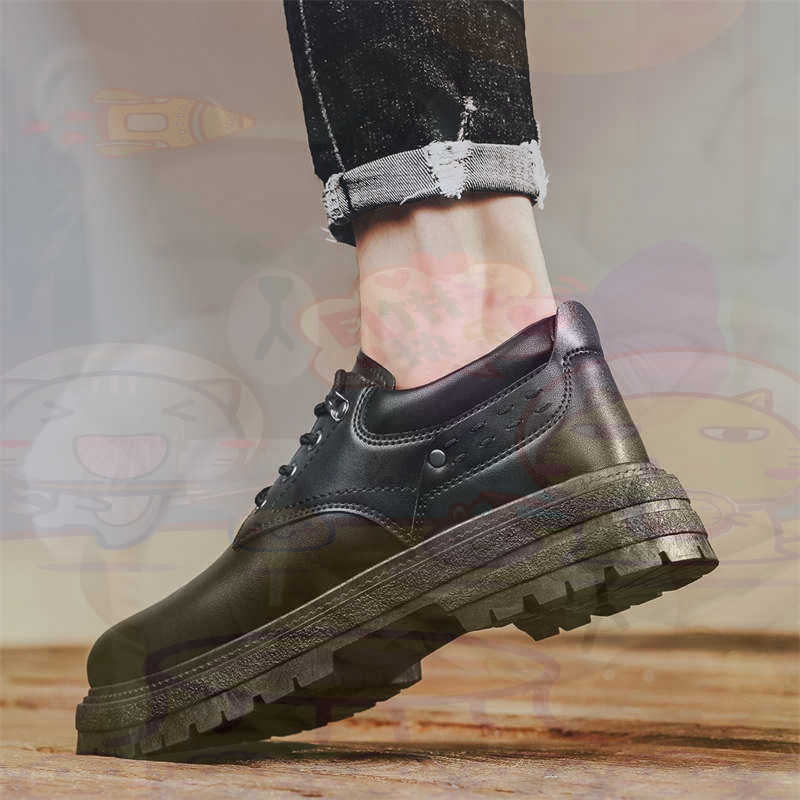 Streetwear Brand Collection - Baskets de Tennis en cuir naturel