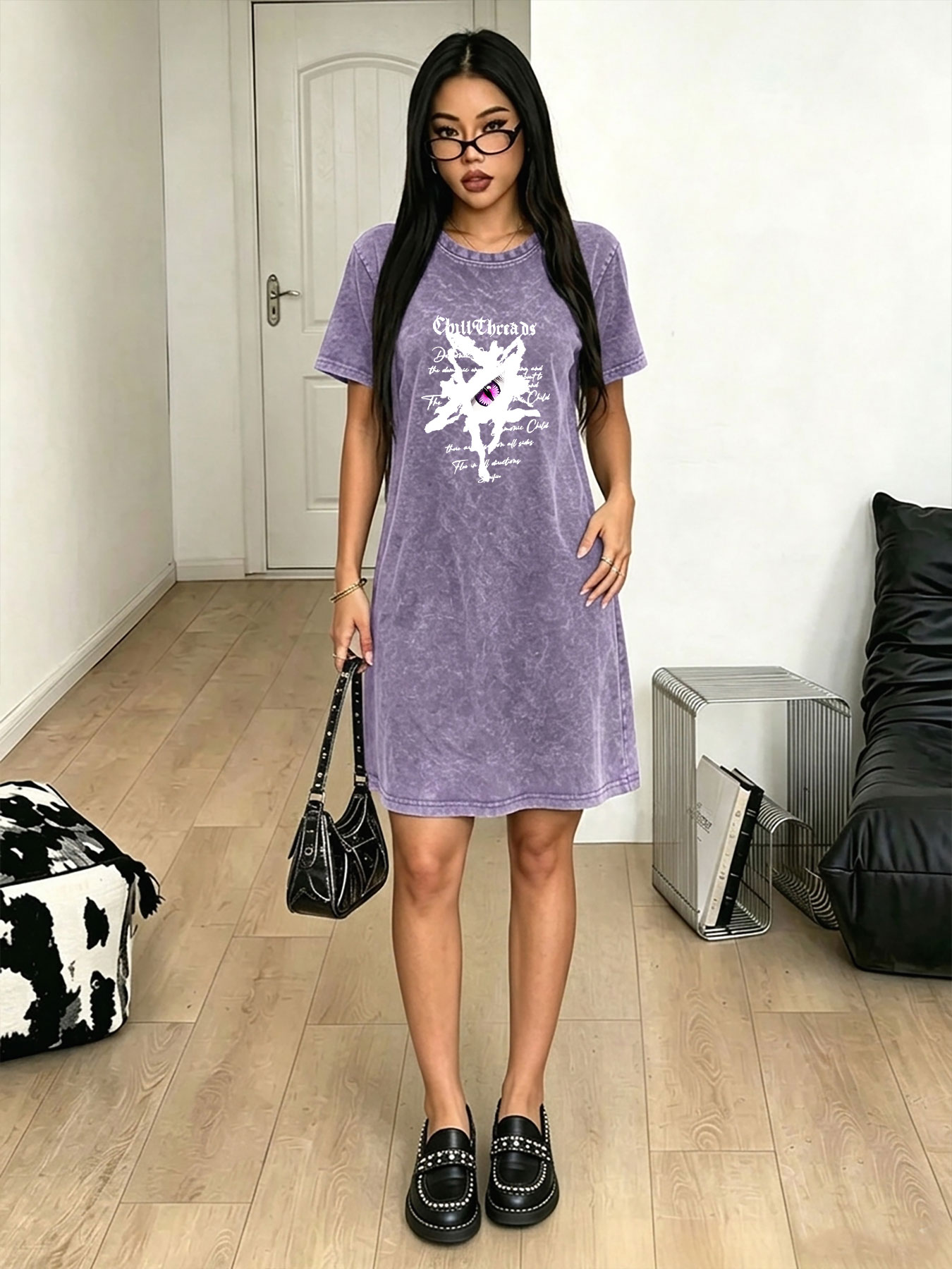 Robe T-shirt vintage délavée p - Streetwear Brand With Eye avis et prix