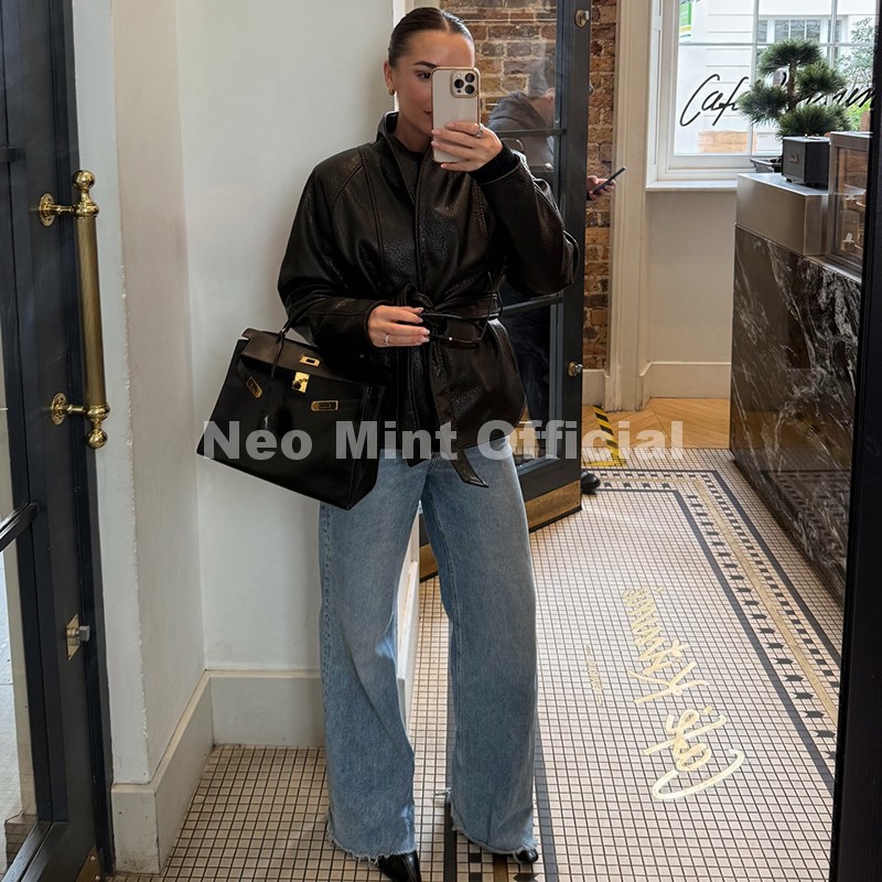 Manteau en similicuir noir ten - Streetwear Brand Accessories avis et prix