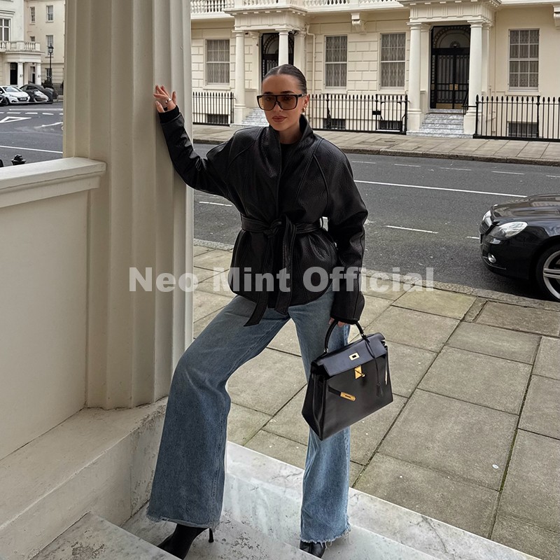 Manteau en similicuir noir ten - Streetwear Brand Accessories avis et prix